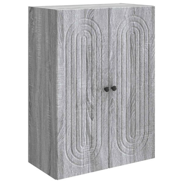 Wandschrank Grau Sonoma 66 x 34,5 x 90 cm Holzwerkstoff