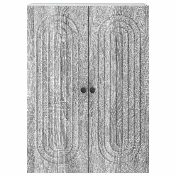 Wandschrank Grau Sonoma 66 x 34,5 x 90 cm Holzwerkstoff