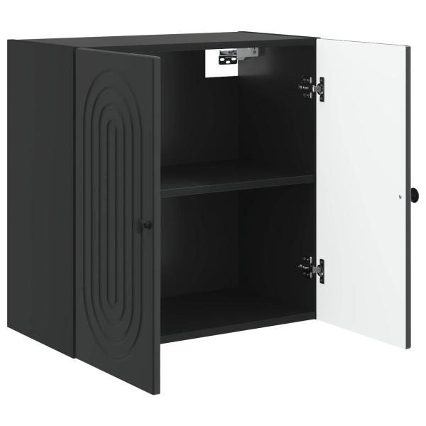 Wandschrank Schwarz 59 x 31 x 60 cm Holzwerkstoff