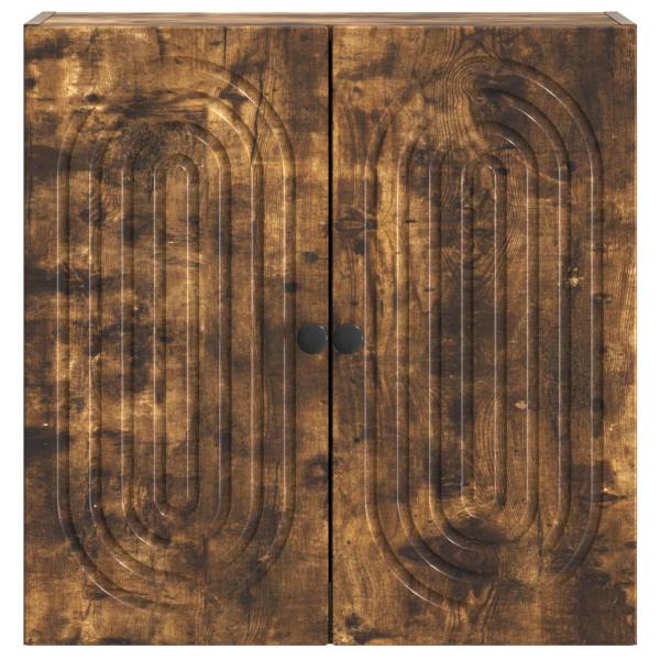 Wandschrank 59 x 31 x 60 cm Holzwerkstoff Geräucherte Eiche