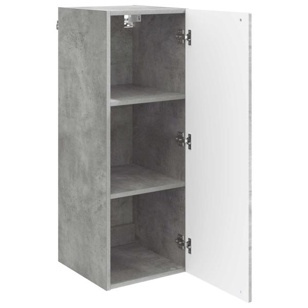Wandschrank Betongrau 33 x 34,5 x 90 cm Holzwerkstoff