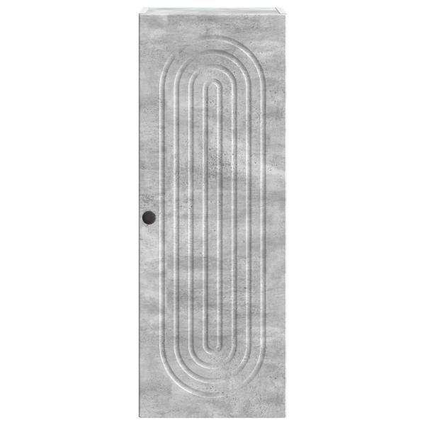 Wandschrank Betongrau 33 x 34,5 x 90 cm Holzwerkstoff