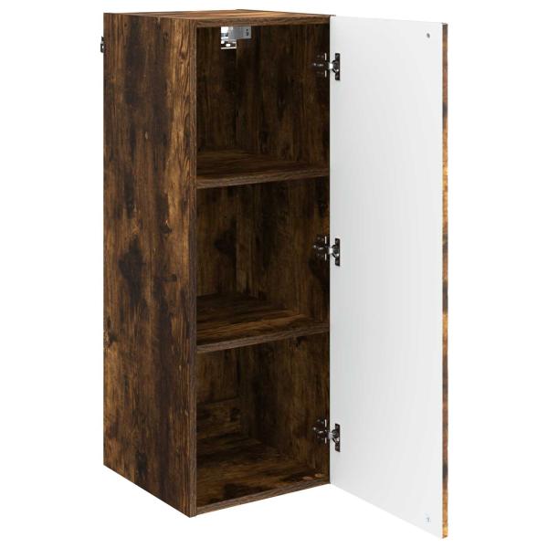 Wandschrank Geräucherte Eiche 33 x 34,5 x 90 cm Holzwerkstoff