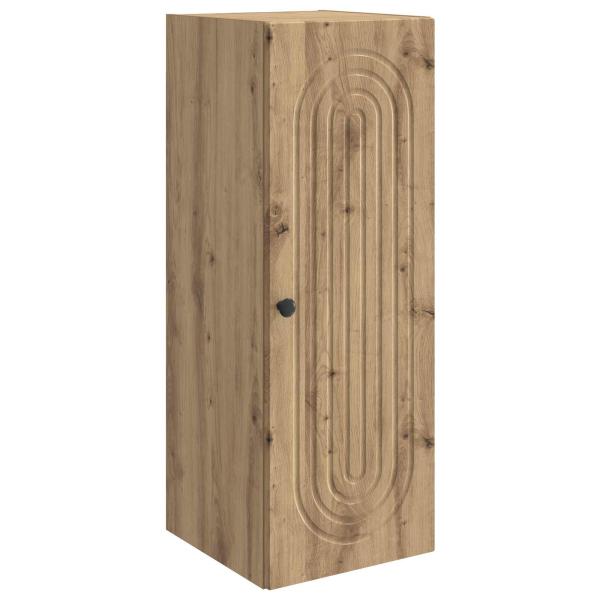 Wandschrank 33 x 34,5 x 90 cm Holzwerkstoff Artisan-Eiche