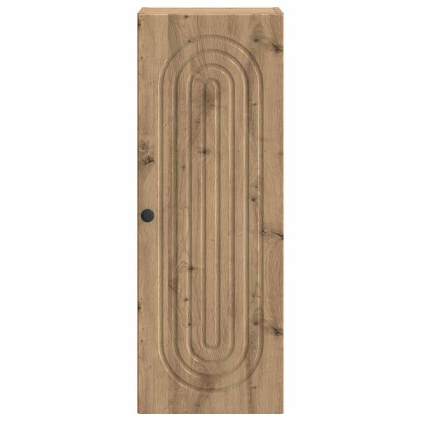 Wandschrank 33 x 34,5 x 90 cm Holzwerkstoff Artisan-Eiche