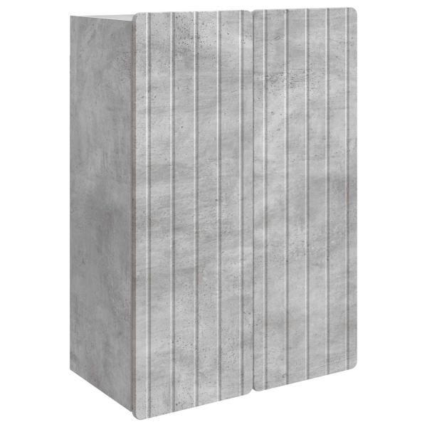 Wandschrank Betongrau 66 x 34,5 x 92 cm Holzwerkstoff