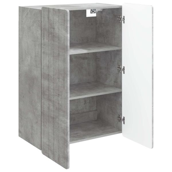 Wandschrank Betongrau 66 x 34,5 x 92 cm Holzwerkstoff