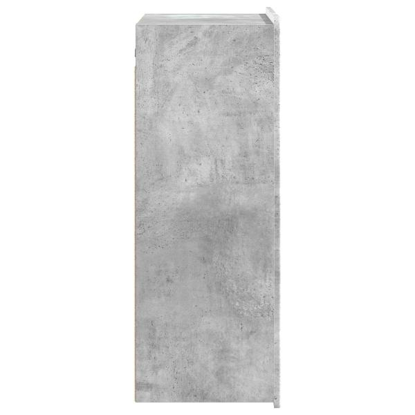 Wandschrank Betongrau 66 x 34,5 x 92 cm Holzwerkstoff