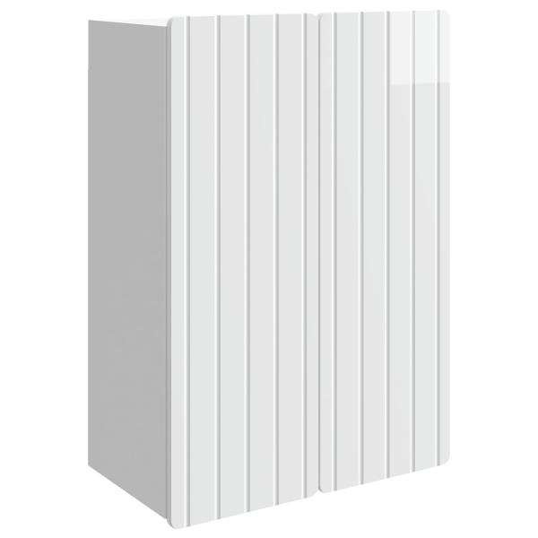 Wandschrank Hochglanz Weiß 66 x 34,5 x 92 cm Holzwerkstoff