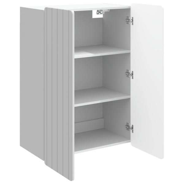 Wandschrank Hochglanz Weiß 66 x 34,5 x 92 cm Holzwerkstoff