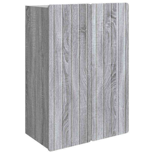 Wandschrank Grau Sonoma 66 x 34,5 x 92 cm Holzwerkstoff