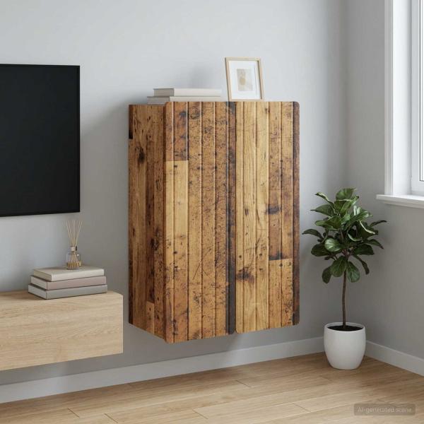 ARDEBO.de - Wandschrank Altholz 66 x 34,5 x 92 cm Holzwerkstoff