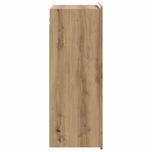 Wandschrank 66 x 34,5 x 92 cm Holzwerkstoff Artisan-Eiche