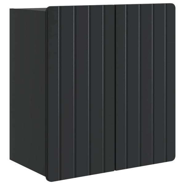Wandschrank Schwarz 59 x 31 x 64 cm Holzwerkstoff