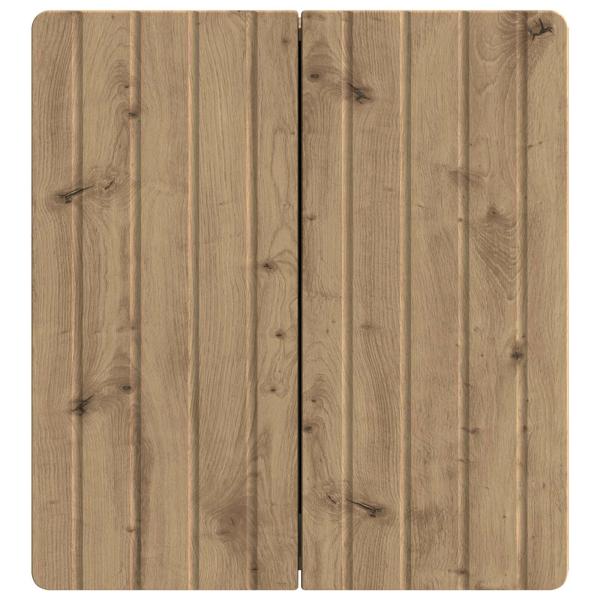 Wandschrank 59 x 31 x 64 cm Holzwerkstoff Artisan-Eiche