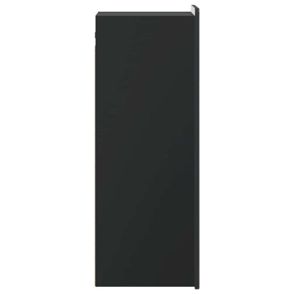 Wandschrank Schwarz 33 x 34,5 x 94 cm Holzwerkstoff