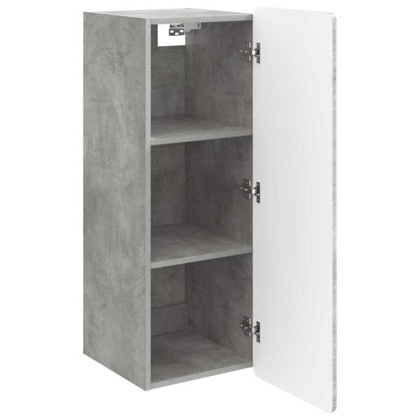 Wandschrank Betongrau 33 x 34,5 x 94 cm Holzwerkstoff
