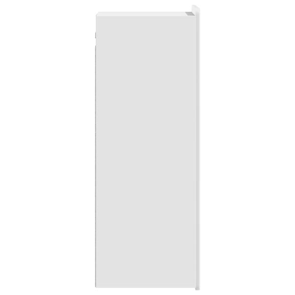 Wandschrank Hochglanz Weiß 33 x 34,5 x 94 cm Holzwerkstoff