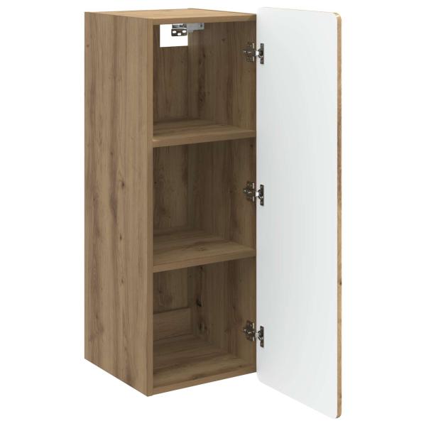 Wandschrank 33 x 34,5 x 93,5 cm Holzwerkstoff Artisan-Eiche