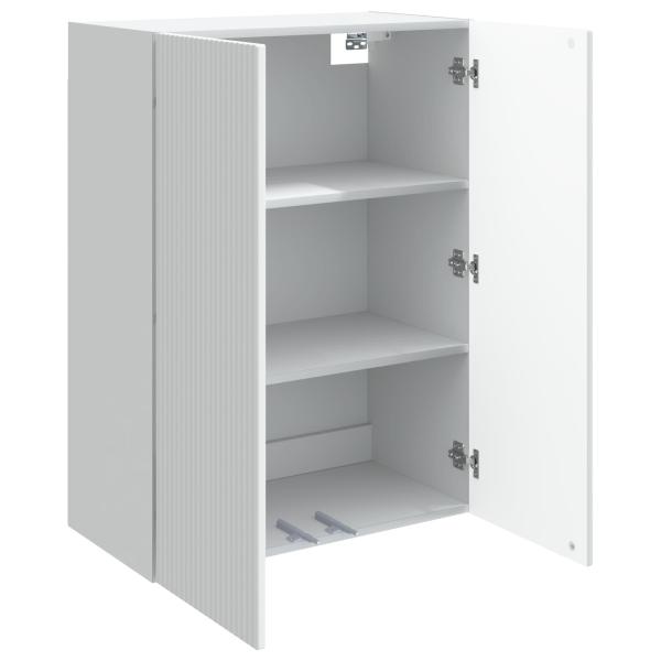 Wandschrank 66 x 34,5 x 90 cm Holzwerkstoff Weiß