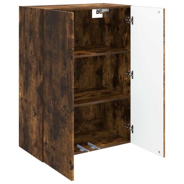 Wandschrank 66 x 34,5 x 90 cm Holzwerkstoff Räuchereiche