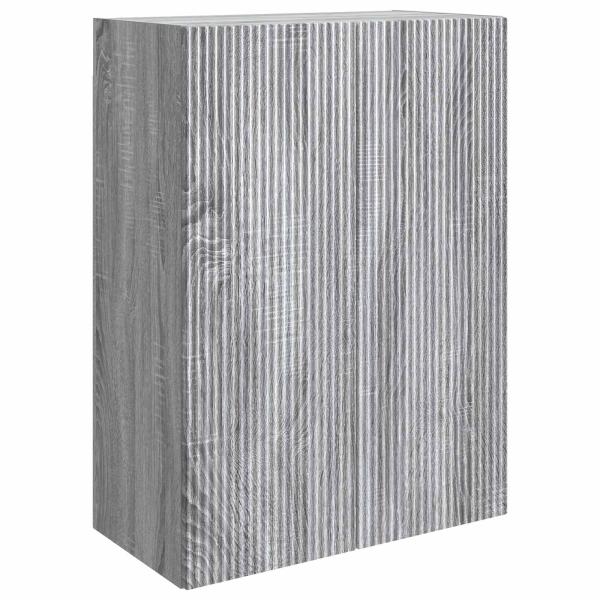 Wandschrank 66 x 34,5 x 90 cm Holzwerkstoff Sonoma-Grau