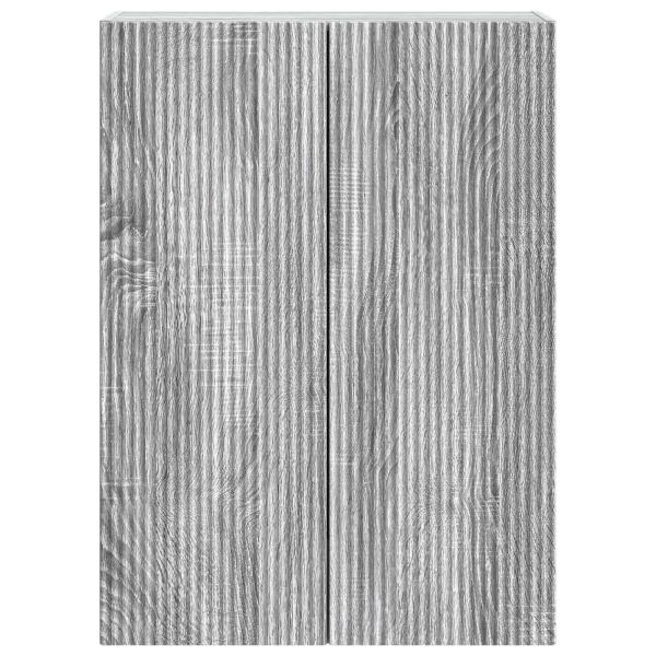 Wandschrank 66 x 34,5 x 90 cm Holzwerkstoff Sonoma-Grau