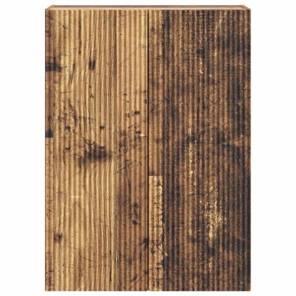 Wandschrank 66 x 34,5 x 90 cm Holzwerkstoff Altholz