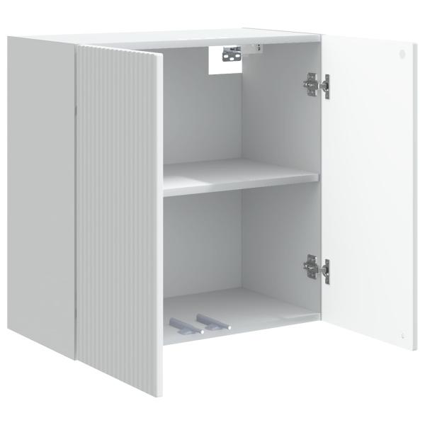 Wandschrank 59 x 31 x 60 cm Holzwerkstoff Weiß