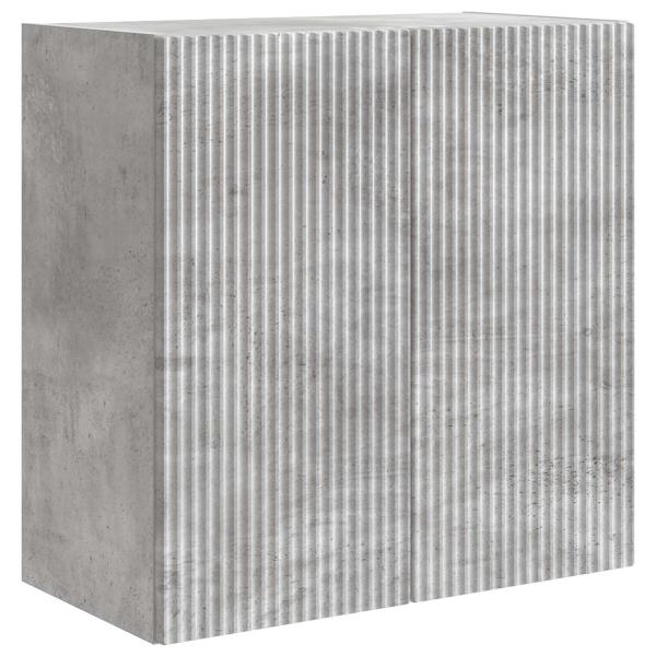 Wandschrank 59 x 31 x 60 cm Holzwerkstoff Betongrau