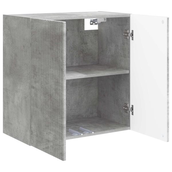 Wandschrank 59 x 31 x 60 cm Holzwerkstoff Betongrau