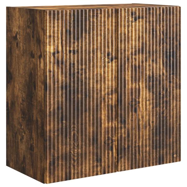 Wandschrank 59 x 31 x 60 cm Holzwerkstoff Räuchereiche