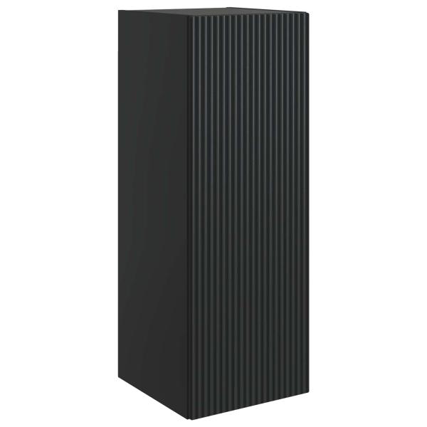 Wandschrank 33 x 34,5 x 90 cm Holzwerkstoff Schwarz