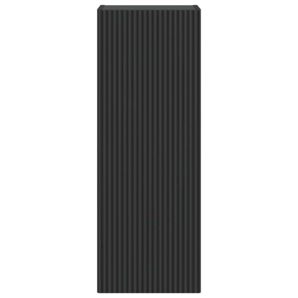 Wandschrank 33 x 34,5 x 90 cm Holzwerkstoff Schwarz