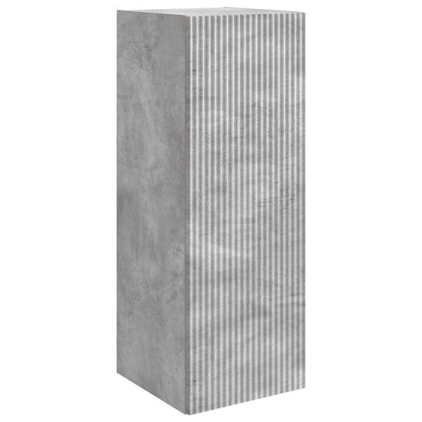 Wandschrank 33 x 34,5 x 90 cm Holzwerkstoff Betongrau