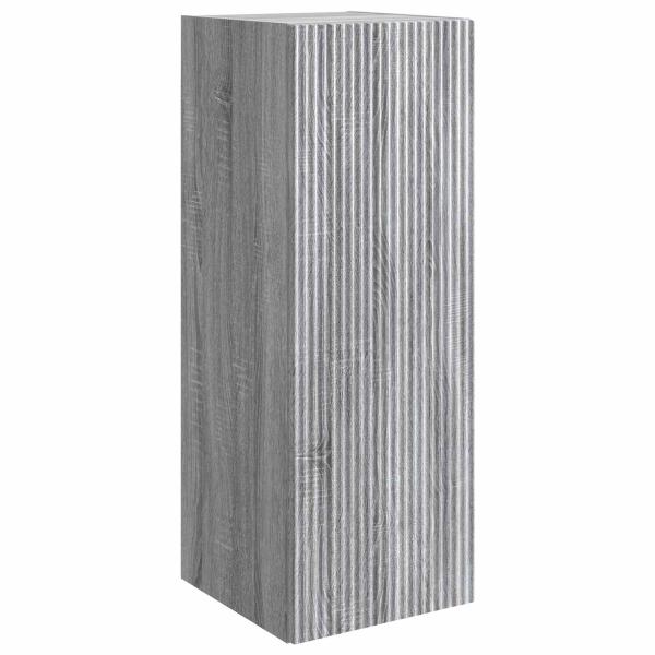 Wandschrank 33 x 34,5 x 90 cm Holzwerkstoff Sonoma-Grau