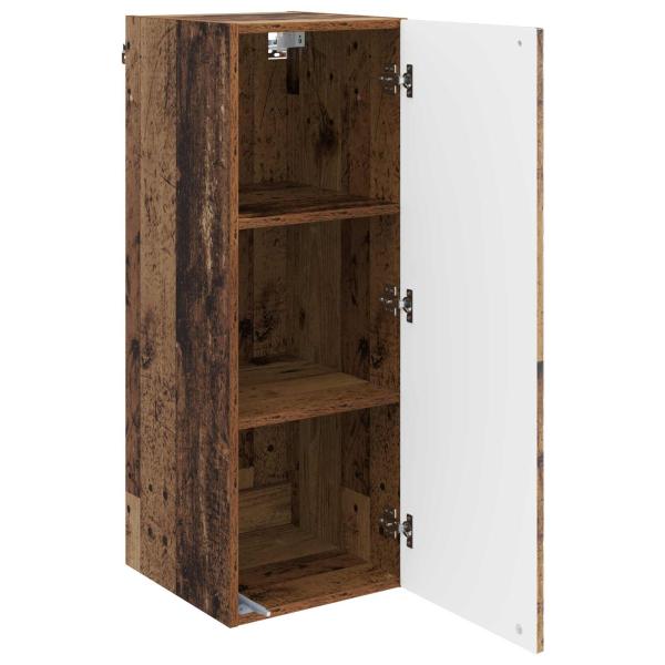 Wandschrank 33 x 34,5 x 90 cm Holzwerkstoff Altholz