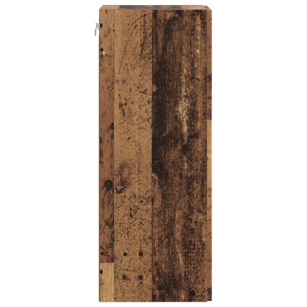 Wandschrank 33 x 34,5 x 90 cm Holzwerkstoff Altholz