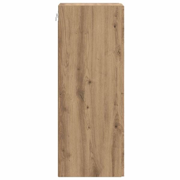 Wandschrank 33 x 34,5 x 90 cm Holzwerkstoff Artisan-Eiche