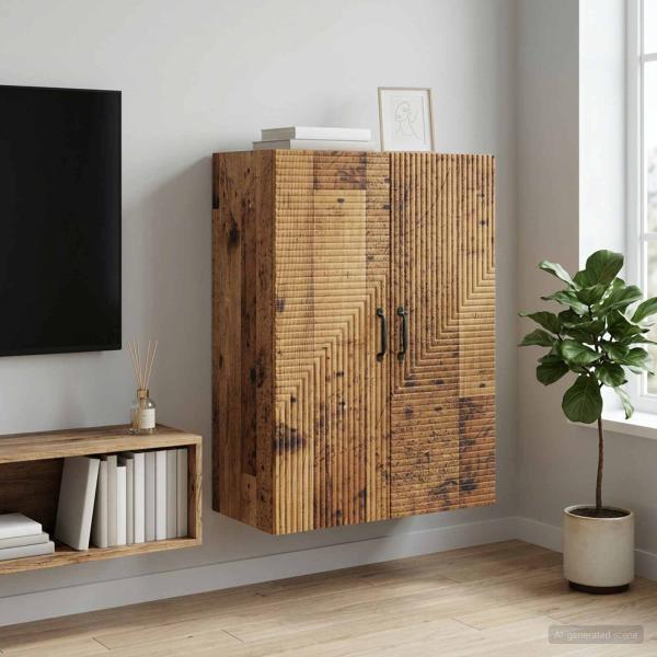 ARDEBO.de - Wandschrank Altholz 66 x 34,5 x 90 cm Holzwerkstoff