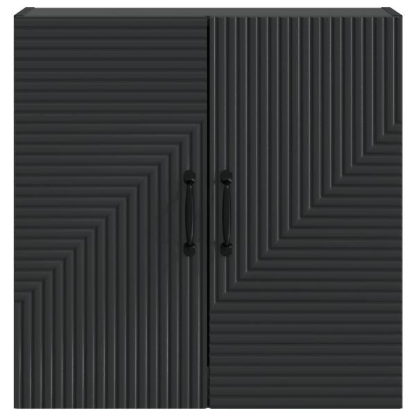 Wandschrank Schwarz 59 x 31 x 60 cm Holzwerkstoff