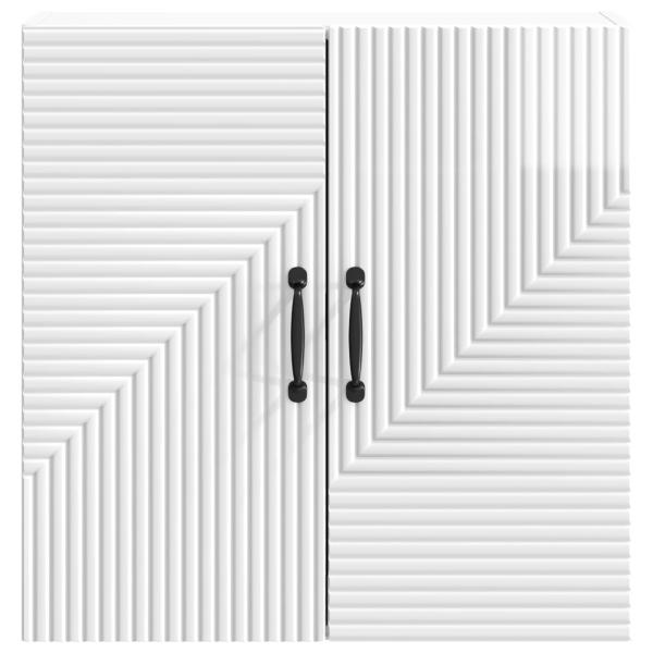 Wandschrank Hochglanz Weiß 59 x 31 x 60 cm Holzwerkstoff