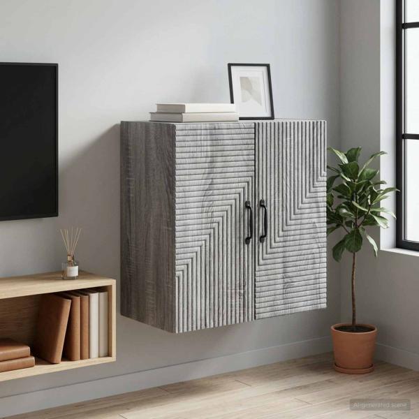 ARDEBO.de - Wandschrank Grau Sonoma 59 x 31 x 60 cm Holzwerkstoff