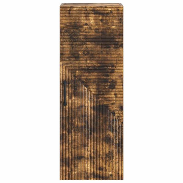 Wandschrank Geräucherte Eiche 33 x 34,5 x 90 cm Holzwerkstoff