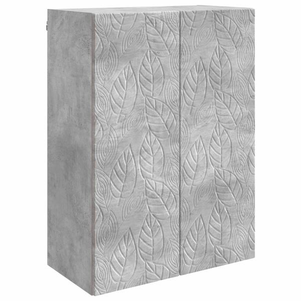 Wandschrank 66 x 34,5 x 90 cm Holzwerkstoff Betongrau