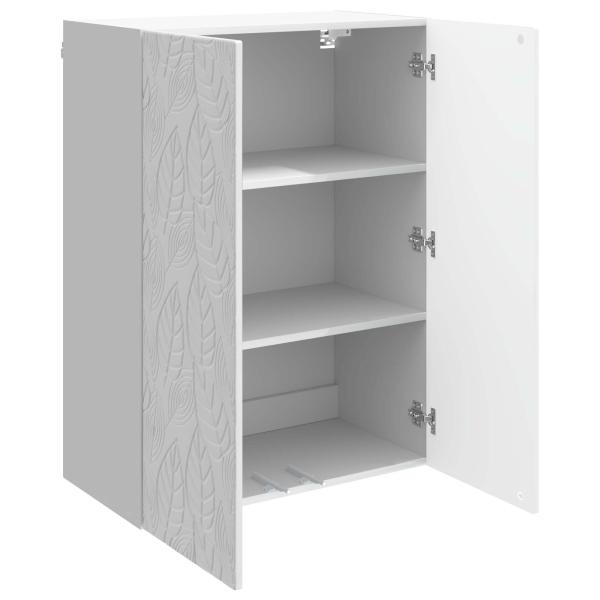 Wandschrank 66 x 34,5 x 90 cm Holzwerkstoff Hochglanz Weiß