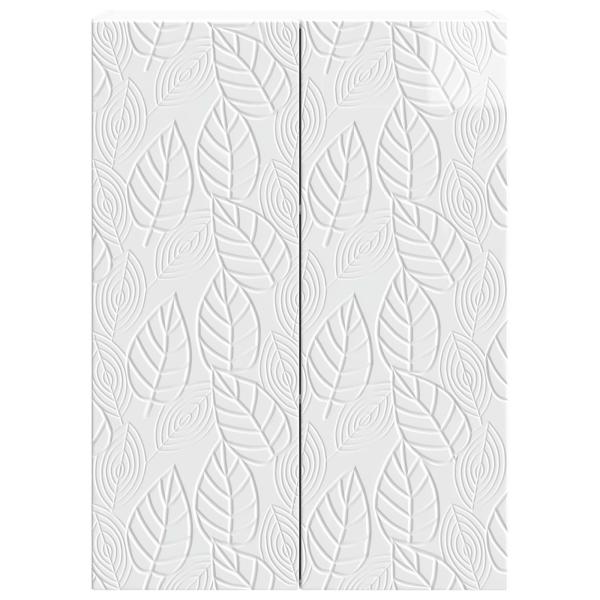 Wandschrank 66 x 34,5 x 90 cm Holzwerkstoff Hochglanz Weiß