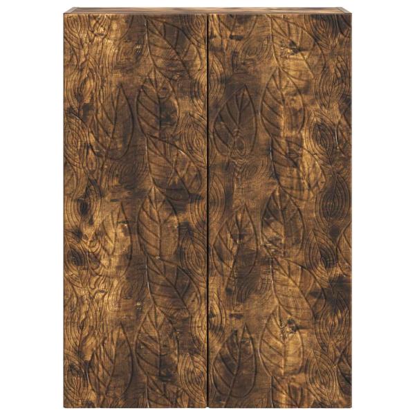 Wandschrank 66 x 34,5 x 90 cm Holzwerkstoff Räuchereiche