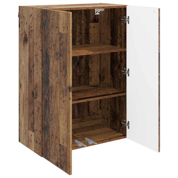 Wandschrank 66 x 34,5 x 90 cm Holzwerkstoff Altholz