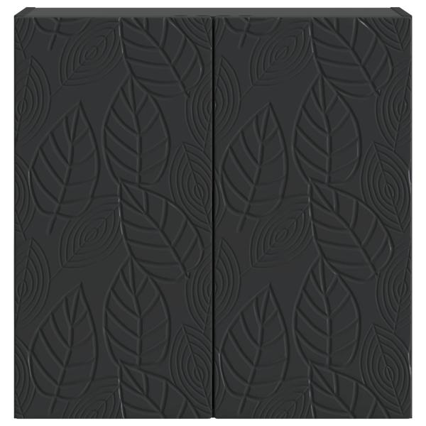 Wandschrank 59 x 31 x 60 cm Holzwerkstoff Schwarz